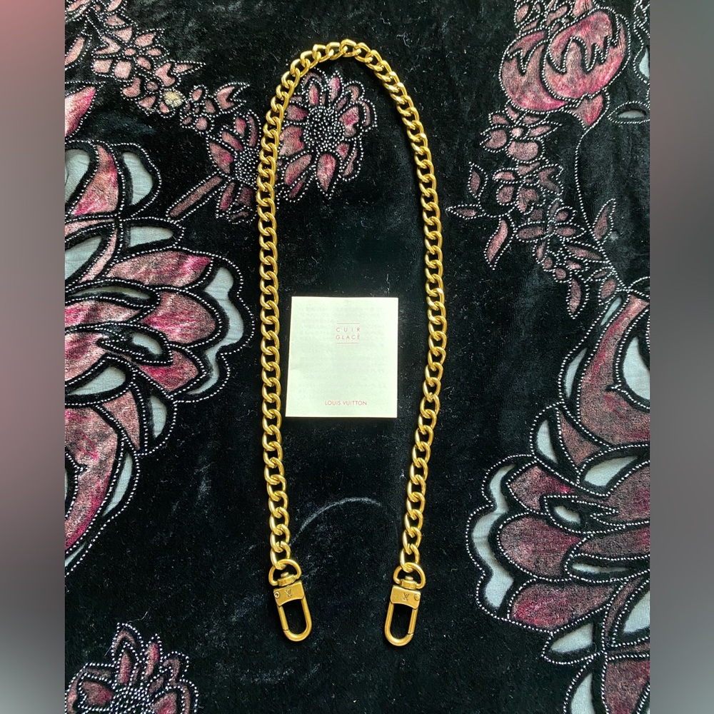 Louis Vuitton 24” Gold Chain Strap